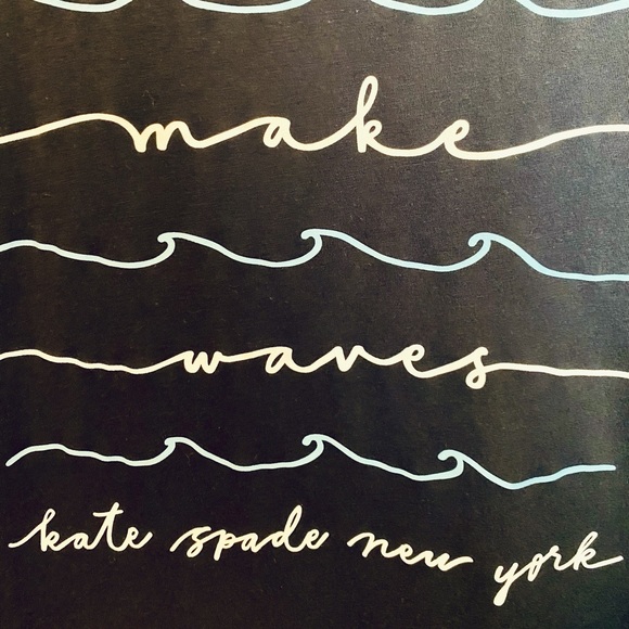 Kate Spade “Making Waves” Blue T-Shirt - Picture 2 of 3